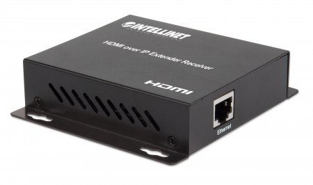 Intellinet HDMI over IP Extender Receiver (for use with 208260), Up to 120m (Euro 2-pin plug) – image 3