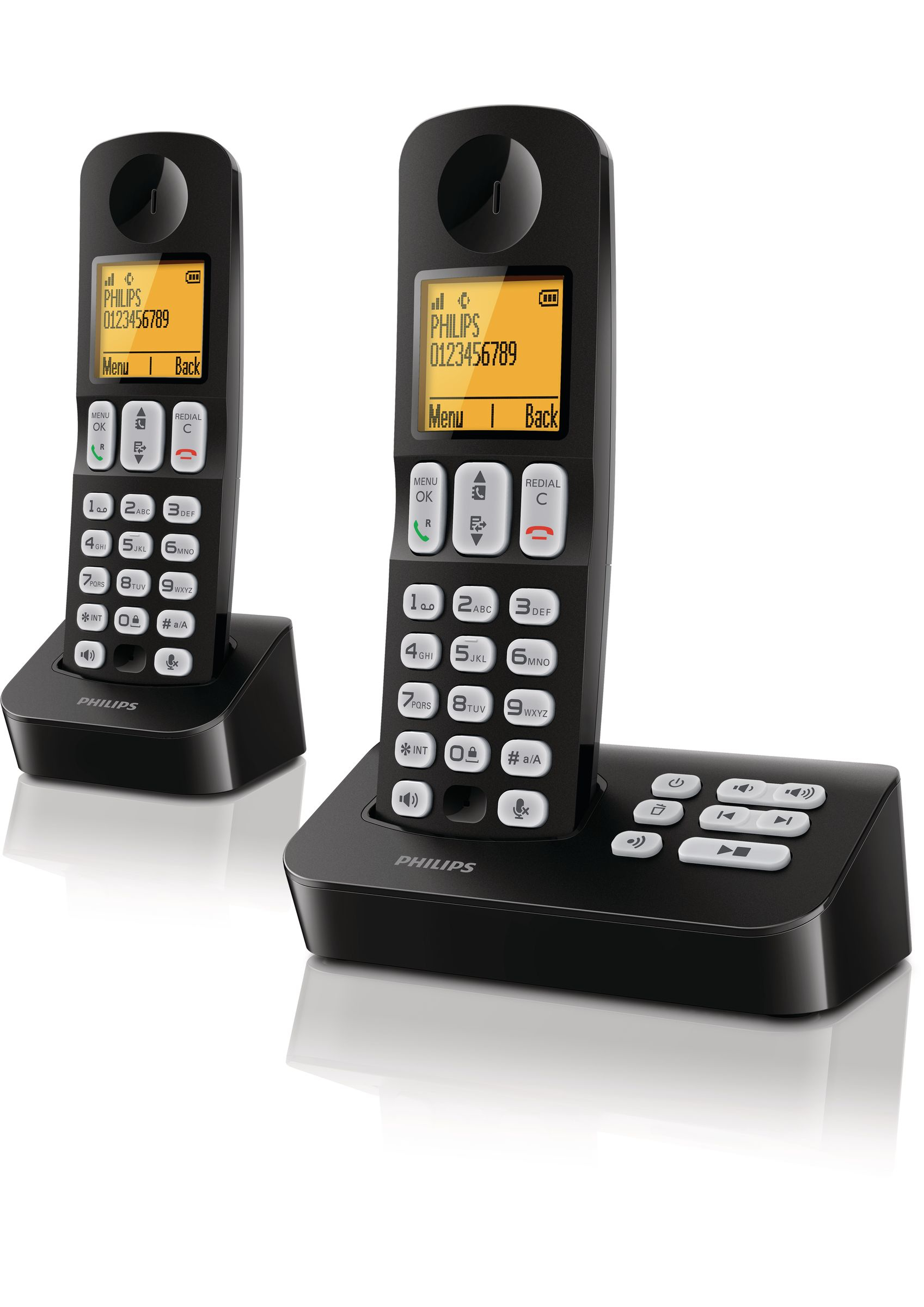 Philips B3852B/FR telephone DECT telephone Caller ID Black