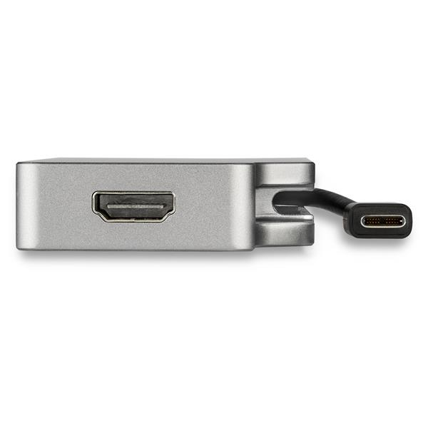 StarTech.com USB C Multiport Video Adapter with HDMI, VGA, Mini DisplayPort or DVI - USB Type C Monitor Adapter to HDMI 1.4 or mDP 1.2 (4K) - VGA or DVI (1080p) – image 3