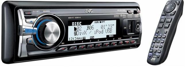 JVC KD-DV7402 car media receiver Black