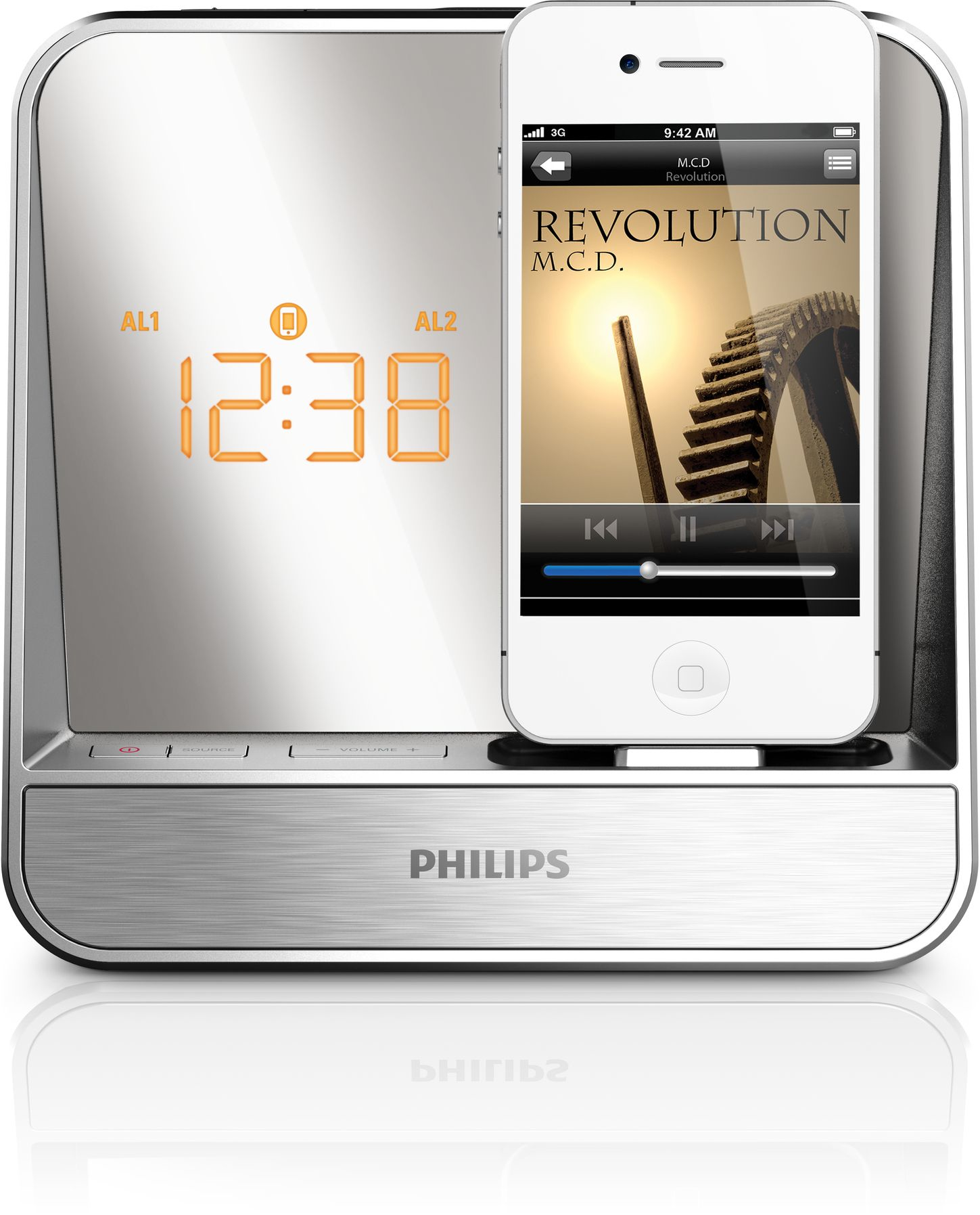 Philips Alarm Clock radio for iPod/iPhone AJ5300D/05 – image 2