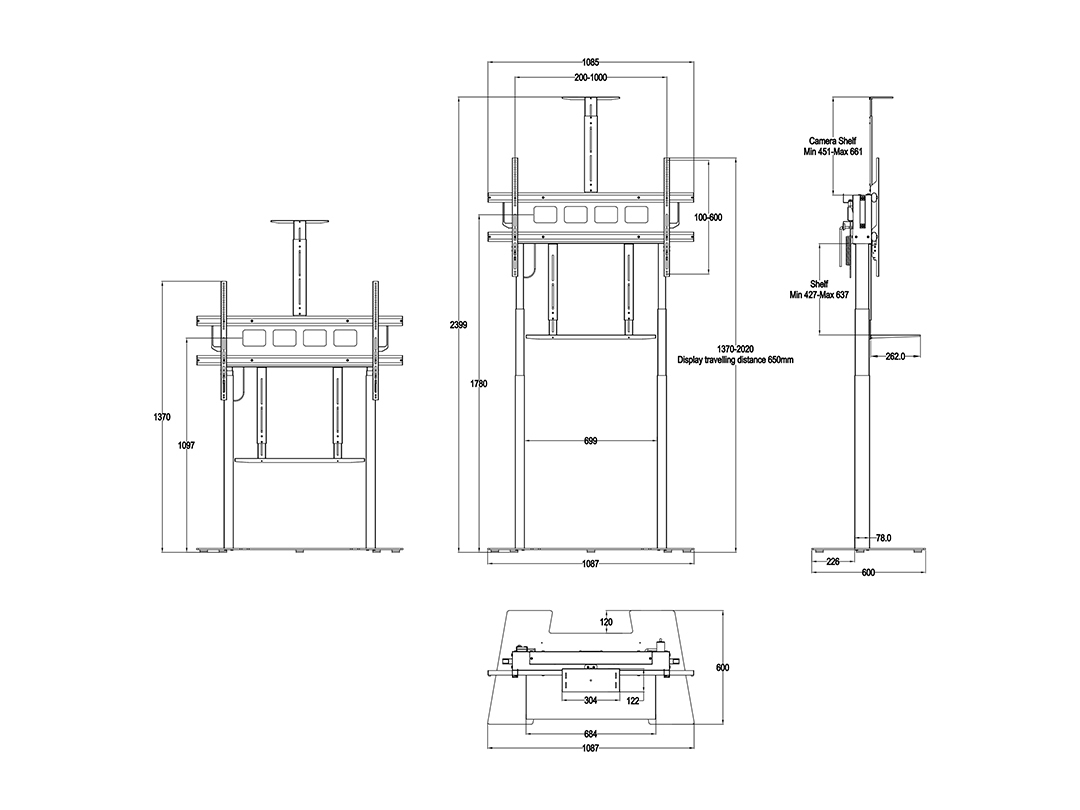 Multibrackets M Motorized Floorbase XL – image 6