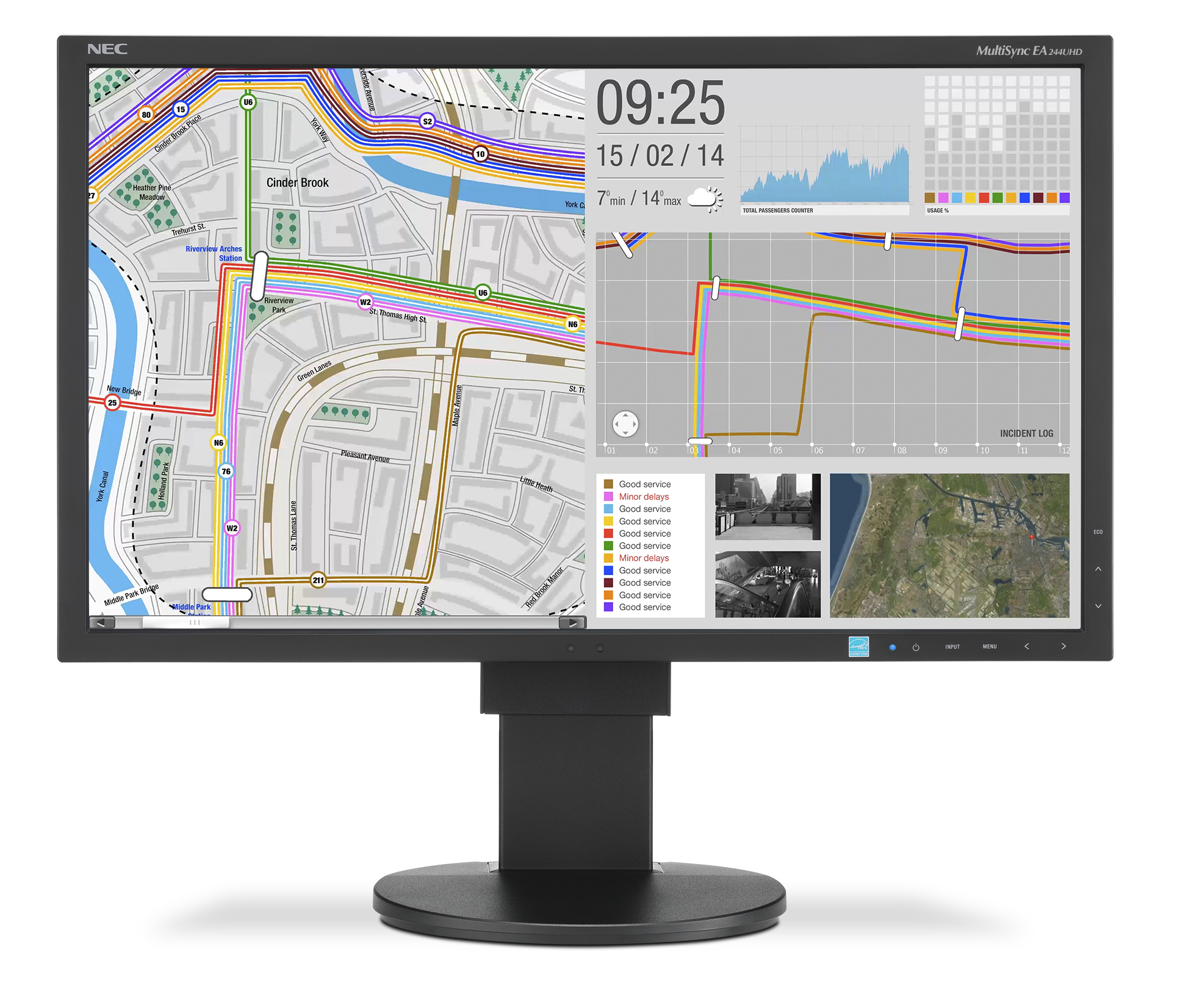NEC MultiSync EA244UHD computer monitor – image 4
