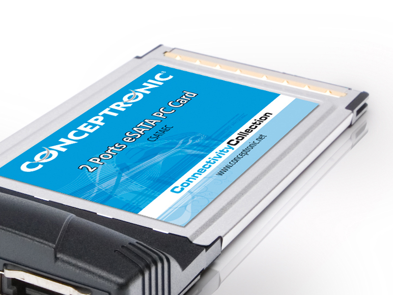 Conceptronic 2-ports eSATA PC Card – image 7