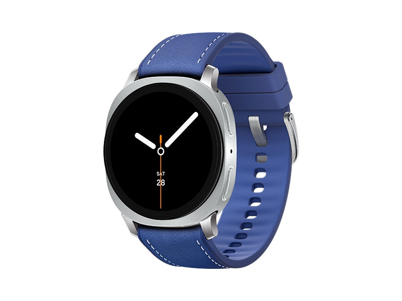 Samsung Galaxy Watch 8, LTE + Bluetooth, 40mm, Sport Band, White, S/M + Hybrid Band, Blue – image 1