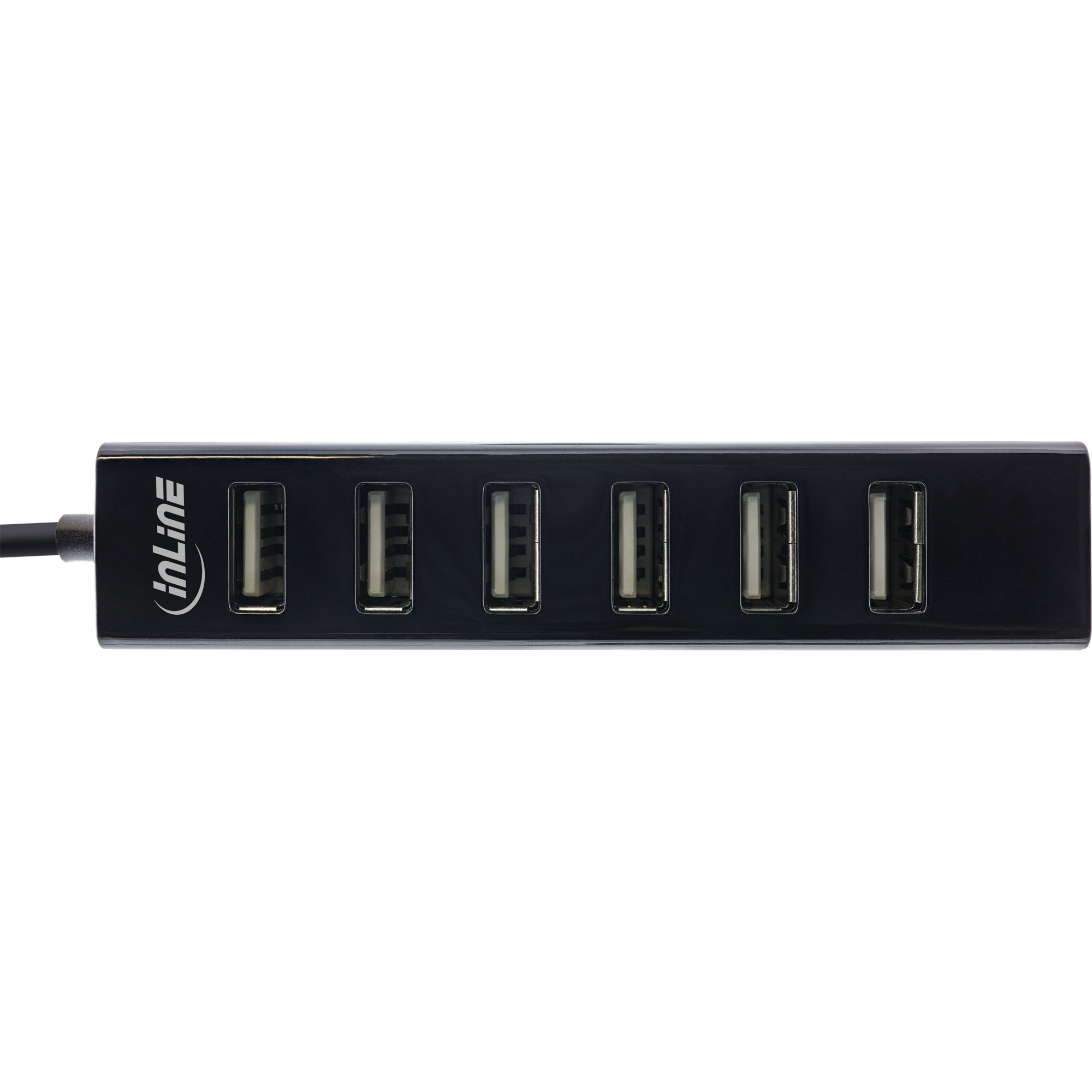 InLine USB 2.0 7-Port Hub, Type-A male to 7x Type-A female, black – image 2