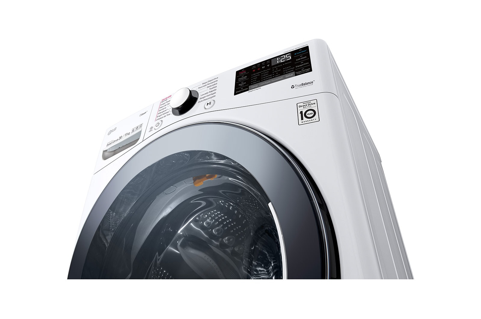 LG WD20WV2S6 washer dryer Freestanding Front-load White – image 7