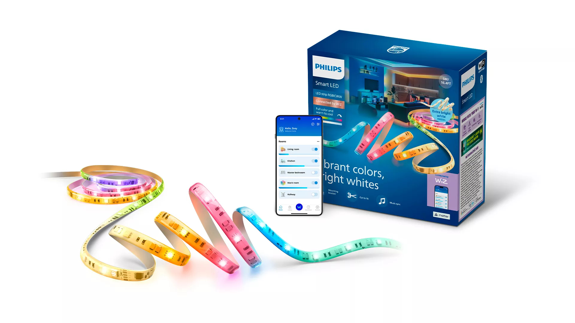 Philips by Signify Philips 8719514866713 smart lighting Smart strip light Wi-Fi/Bluetooth – image 2