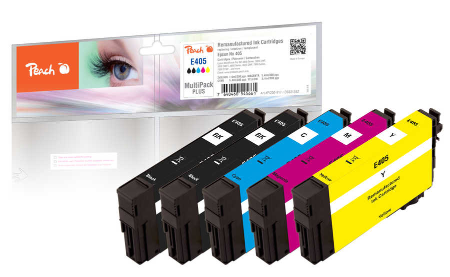 Peach 0F321352 ink cartridge 5 pc(s) Compatible Standard Yield Black, Magenta, Yellow, Cyan