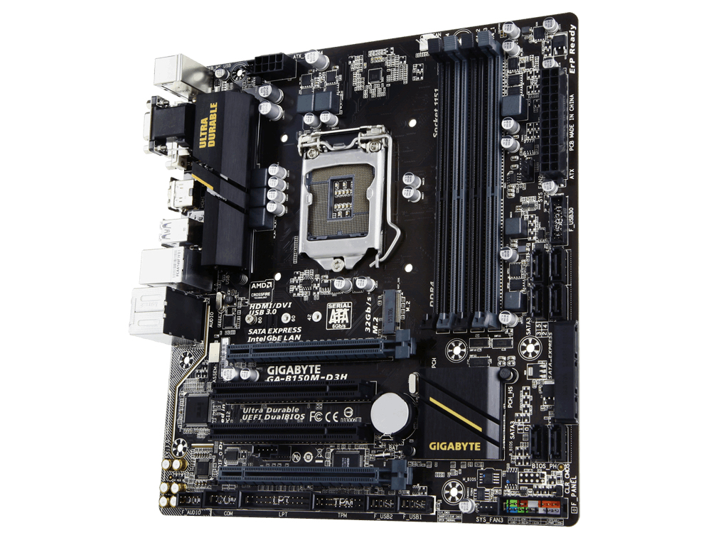 GIGABYTE GA-B150M-D3H motherboard Intel® B150 LGA 1151 (Socket H4) micro ATX – image 3