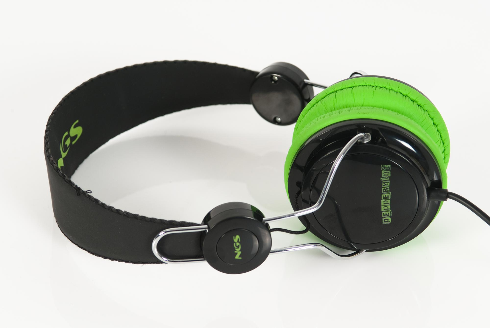 NGS Peppermint Headphones Wired Black, Green – image 2