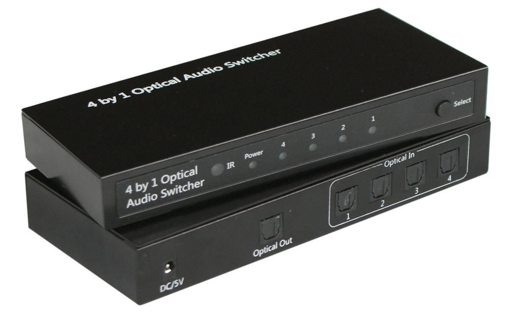 Microconnect MC-OPSW41 audio switch Black