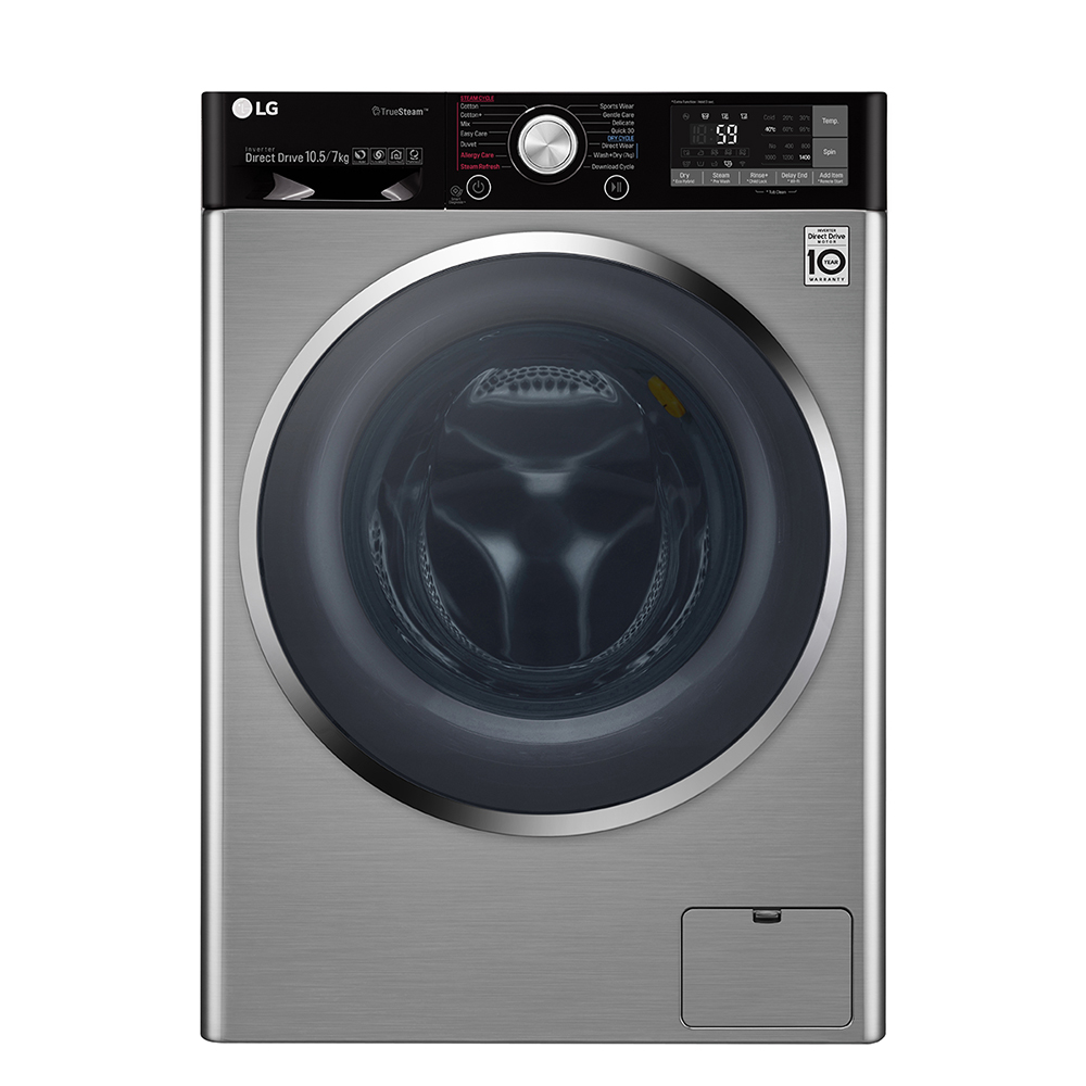LG F4J9VHP2TD washer dryer Freestanding Front-load Grey