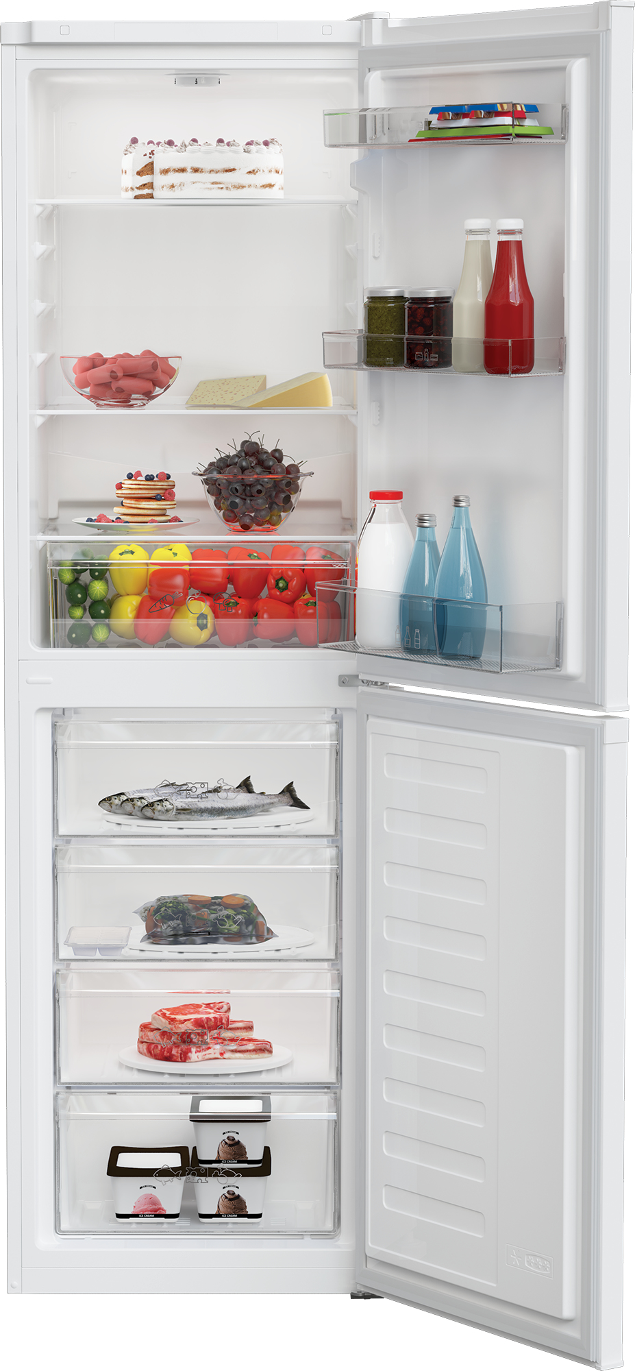 Zenith ZCS4582W Combi Fridge Freezer – image 3