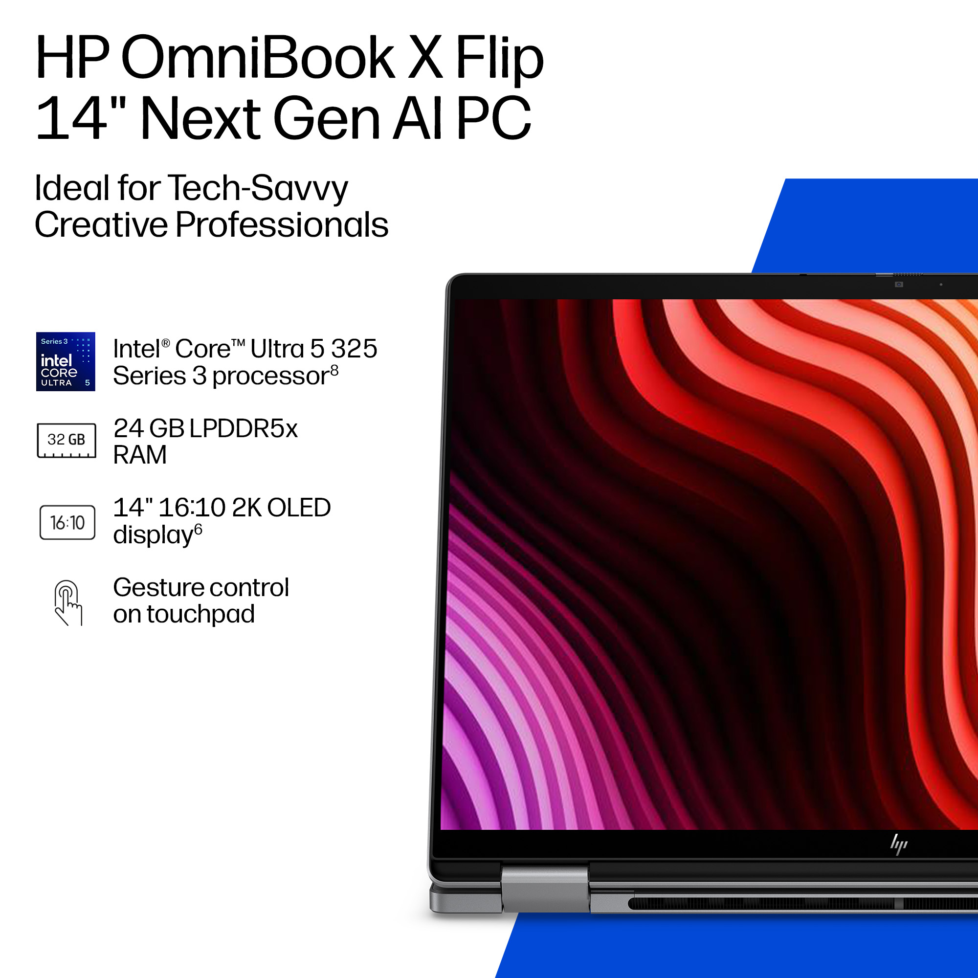 HP OmniBook X Flip 2-in-1 Laptop Next Gen AI 14-kb0503na – image 4
