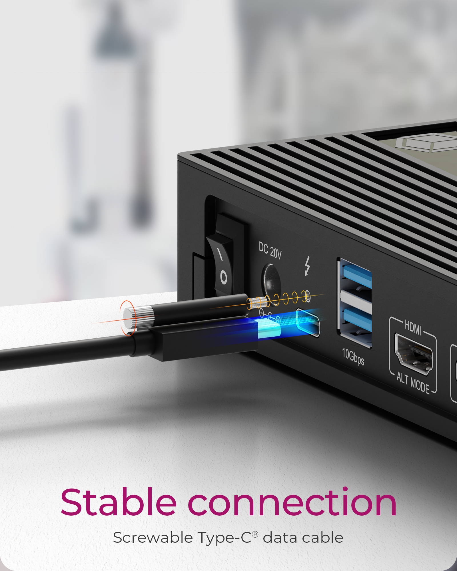 ICY BOX 11 in 1 Hybrid DockingStation with triple video output – image 7
