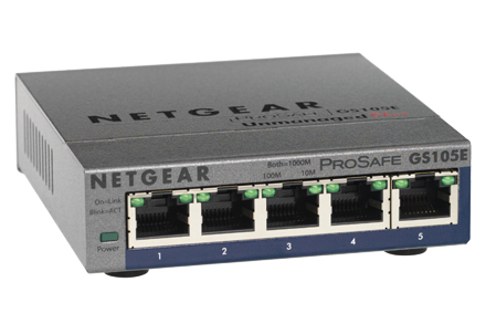 NETGEAR 5-Port PoE Gigabit Ethernet Plus Switch (GS105PE)