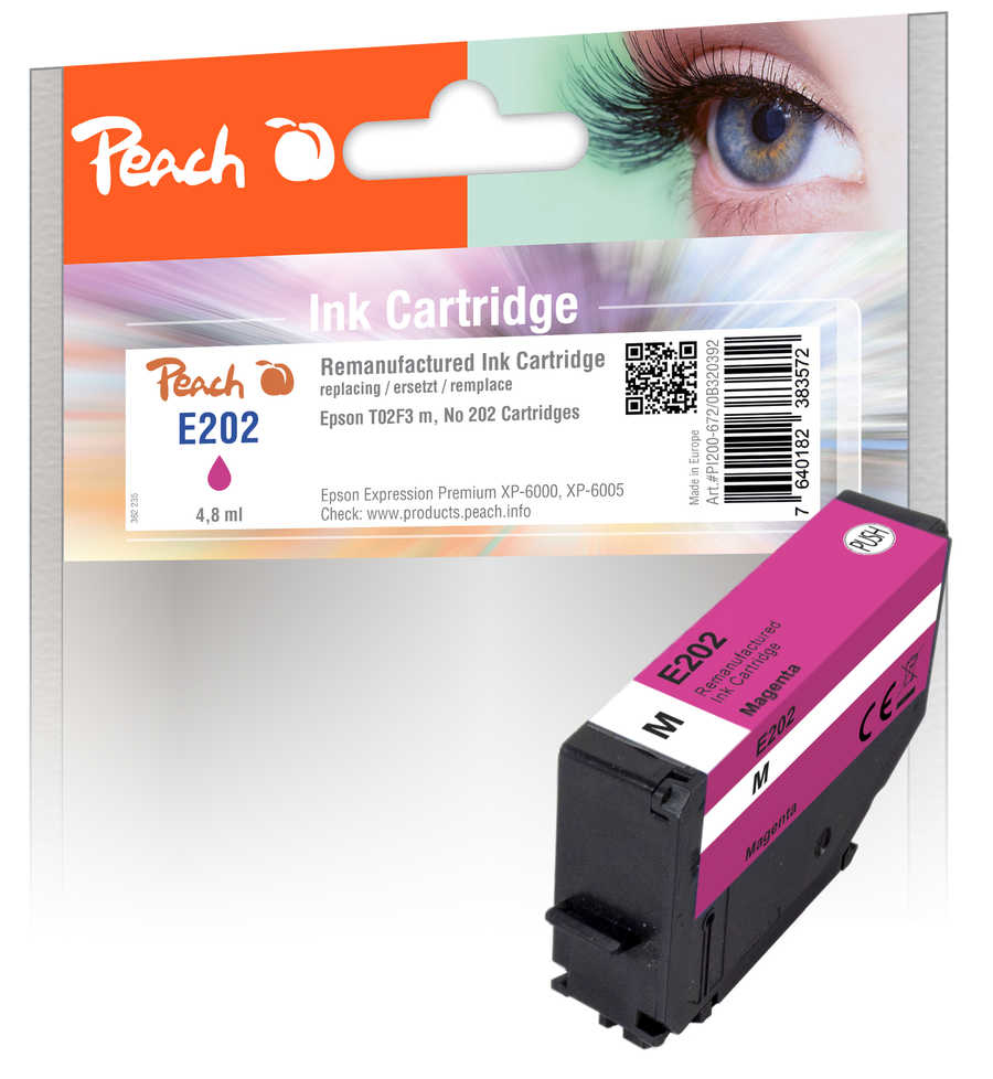 Peach PI200-672 ink cartridge 1 pc(s) Compatible Standard Yield Magenta