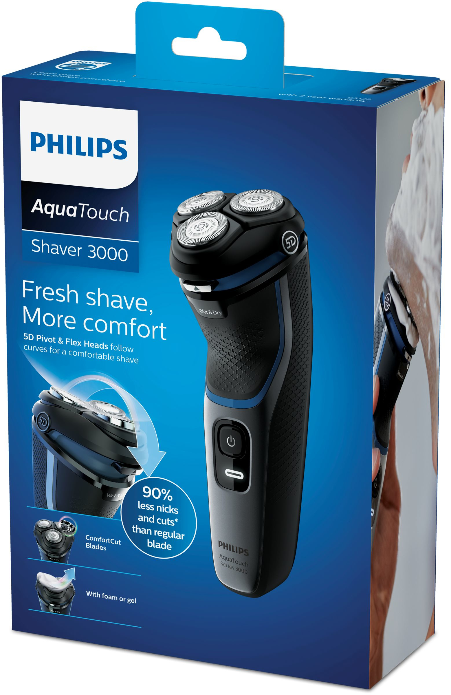 Philips Norelco Shaver 3100 S3122/55 men's shaver Rotation shaver Trimmer Black, Grey – image 2