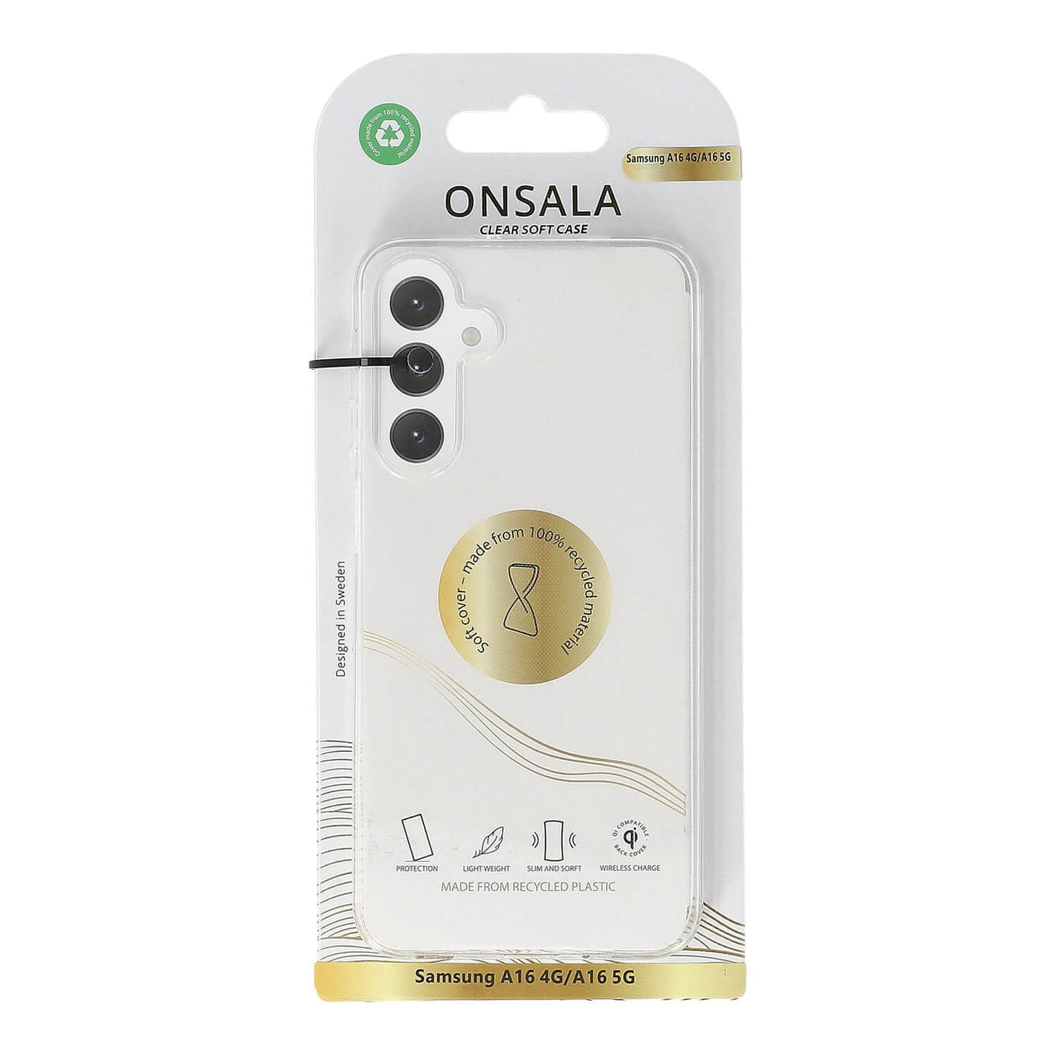 Onsala Phone Case Recycled TPU Transparent - Samsung A16 – image 2