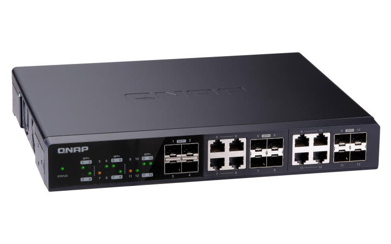 QNAP QSW-1208-8C network switch Unmanaged Black – image 7