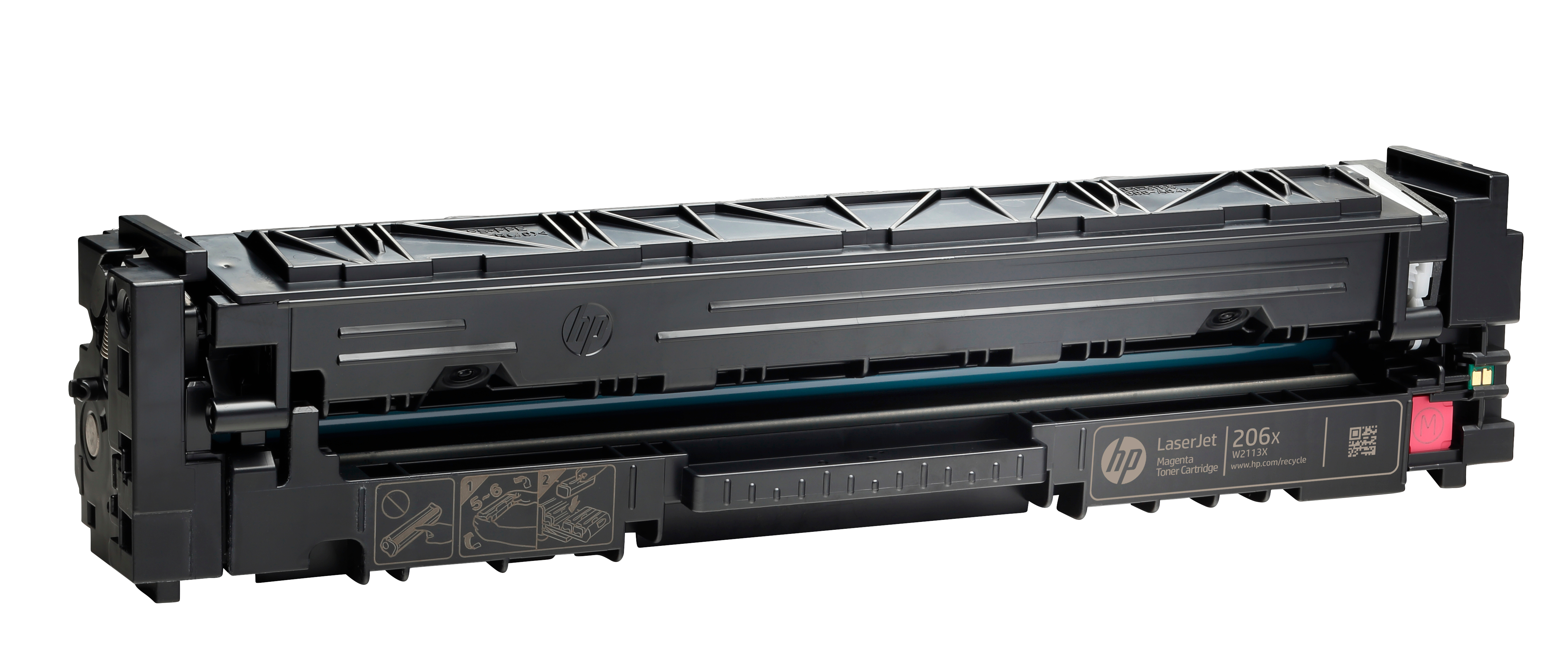 Cartucho De Tóner Hp 206X Magenta Laserjet Original (W2113X) - W2113X