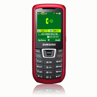 Samsung C3212 5.08 cm (2") Bada 1000 mAh Black, Red – image 1