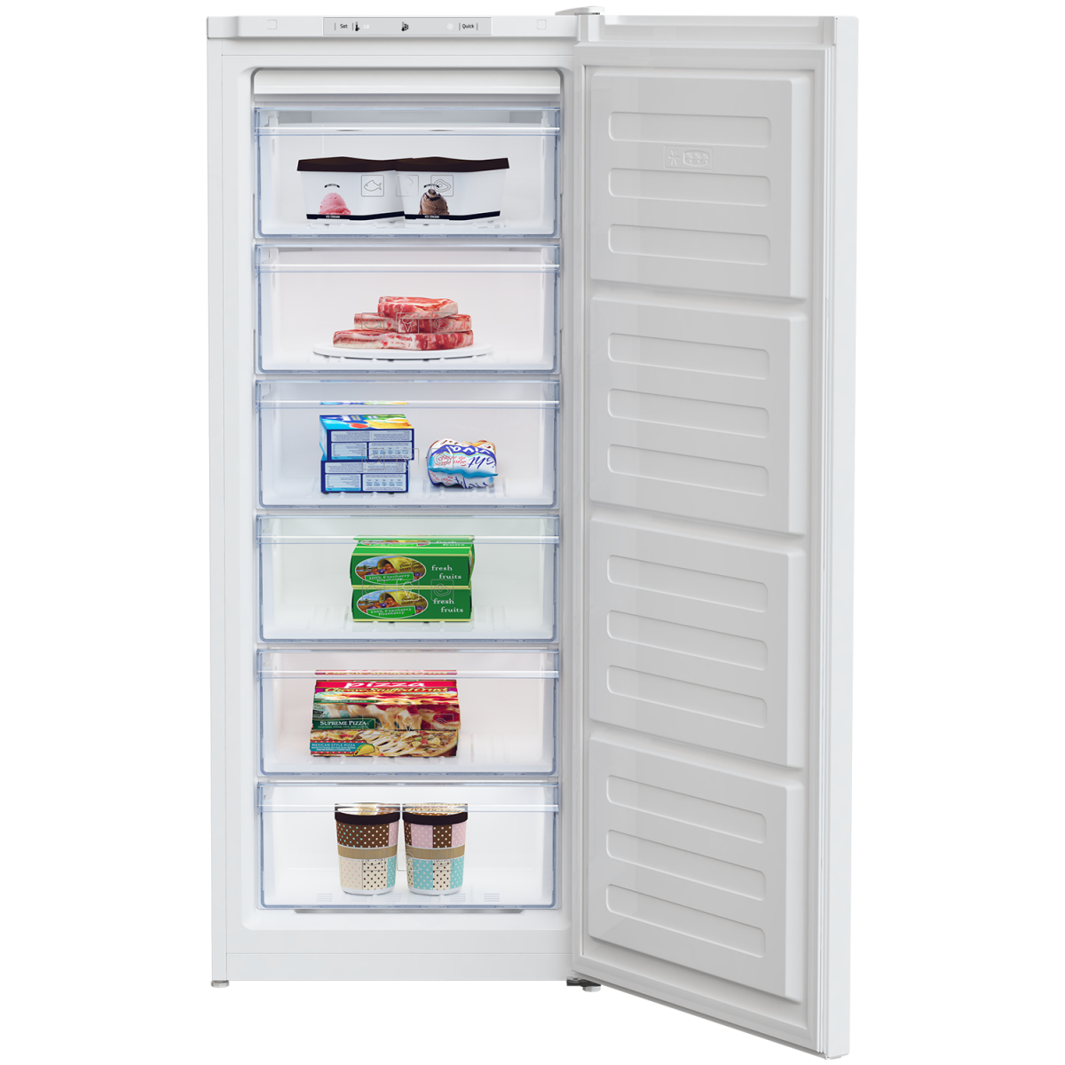 Beko RFSA210K20W Upright freezer Freestanding – image 3