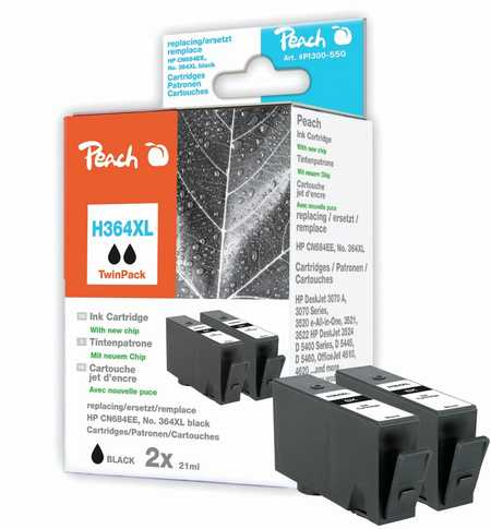 Peach 319198 ink cartridge 2 pc(s) Black
