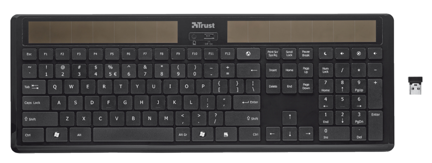 Trust 18436 keyboard RF Wireless Turkish Black – image 2