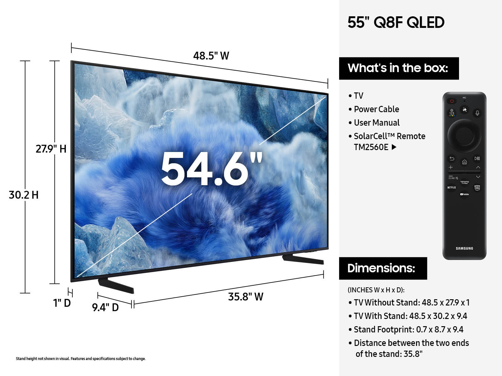 Samsung Q8F QN55Q8FAAFXZA TV – image 5