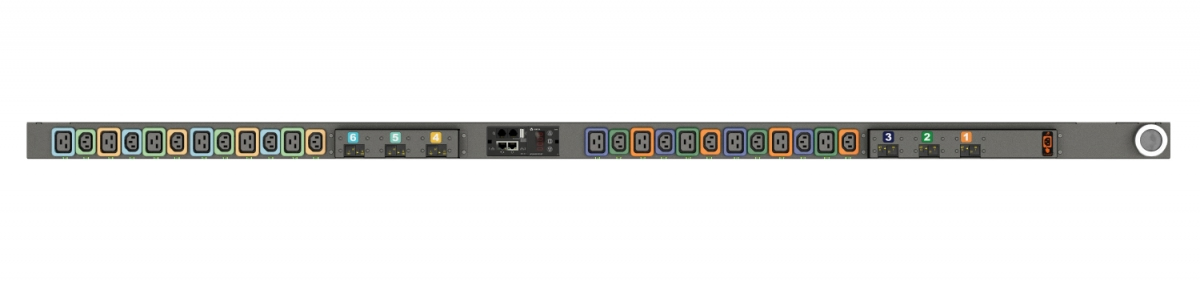 Vertiv Geist MNS3EGW1-24PBB8-6PS15D0A10-S-A power distribution unit (PDU) 24 AC outlet(s) 0U Black