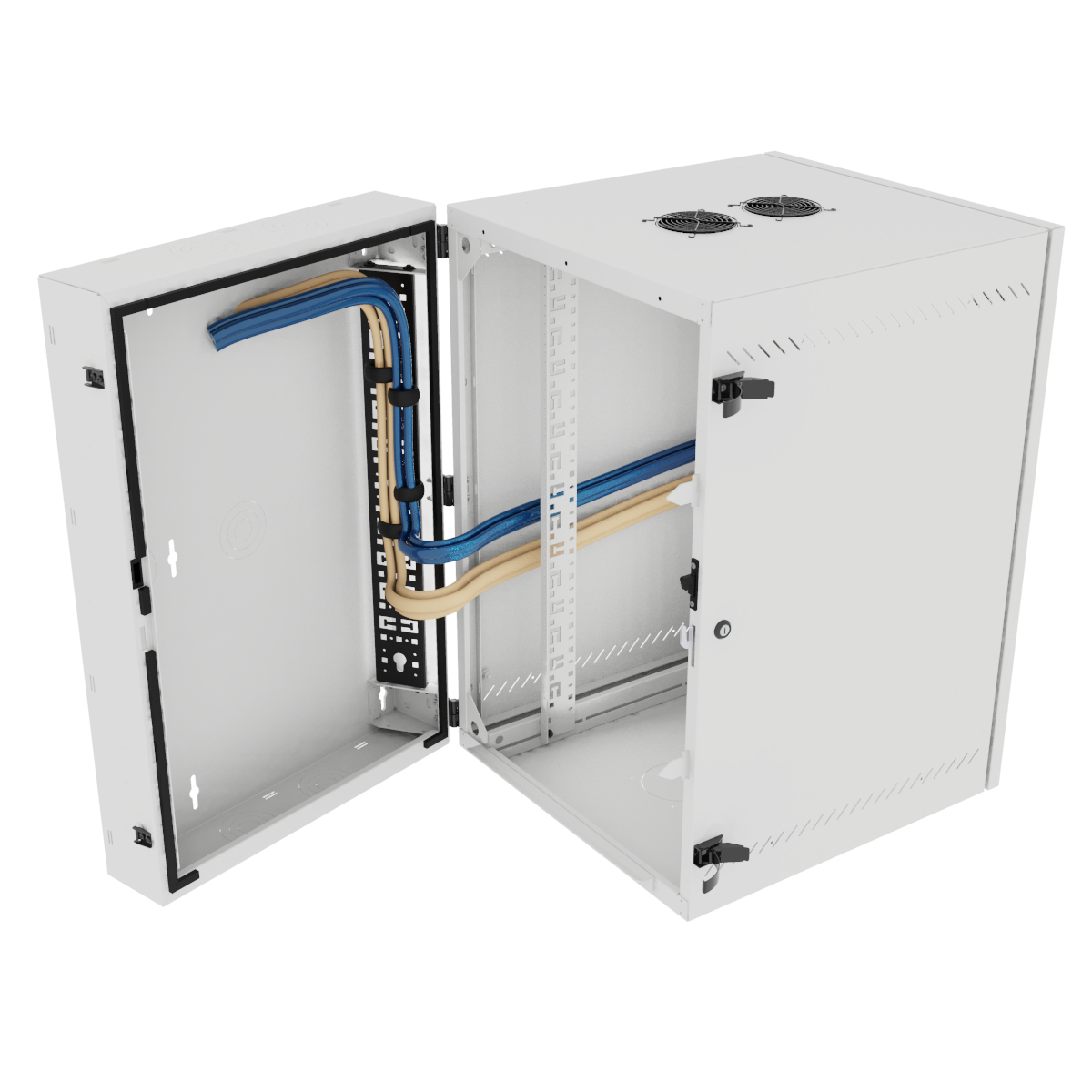 Vertiv VR Rack GL36WMCMP-W-SE-AF-CM rack cabinet 19U Wall mounted rack White – image 3