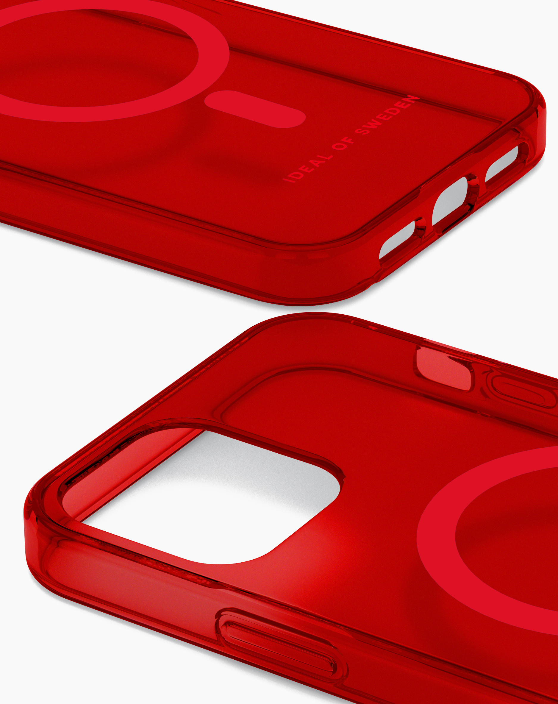 iDeal of Sweden Clear Case MagSafe iPhone 12/12P Radiant Red – image 1