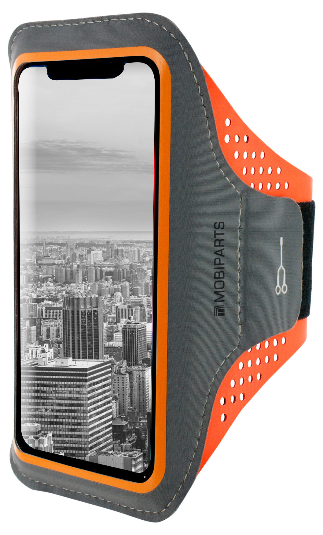 Mobiparts Comfort Fit Sport Armband Samsung Galaxy J6 (2018) Neon Orange – image 1