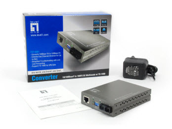 LevelOne 10/100BASE-TX to 100BASE-FX MMF SC Converter, TS-1000 – image 6