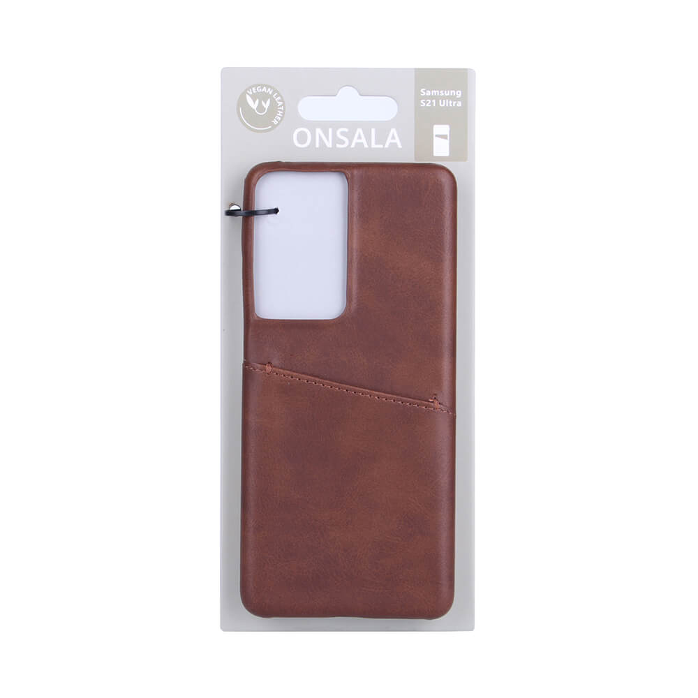 Onsala Mobile Cover Brown with Cardpocket Samsung S21 Ultra /S30 Ultra – image 2