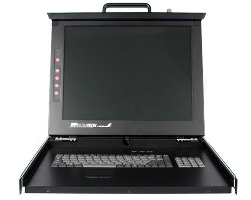 StarTech.com 19" Folding LCD Rack Console With 16 Port Multi-Platform KVM