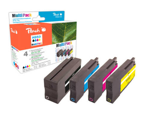 Peach PI300-721 ink cartridge 3 pc(s) Original Black, Cyan, Magenta, Yellow
