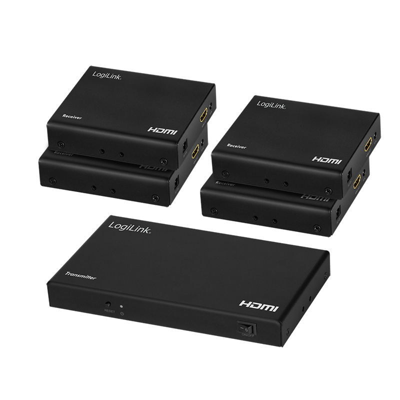 LogiLink HD0031 AV extender AV transmitter & receiver Black – image 1
