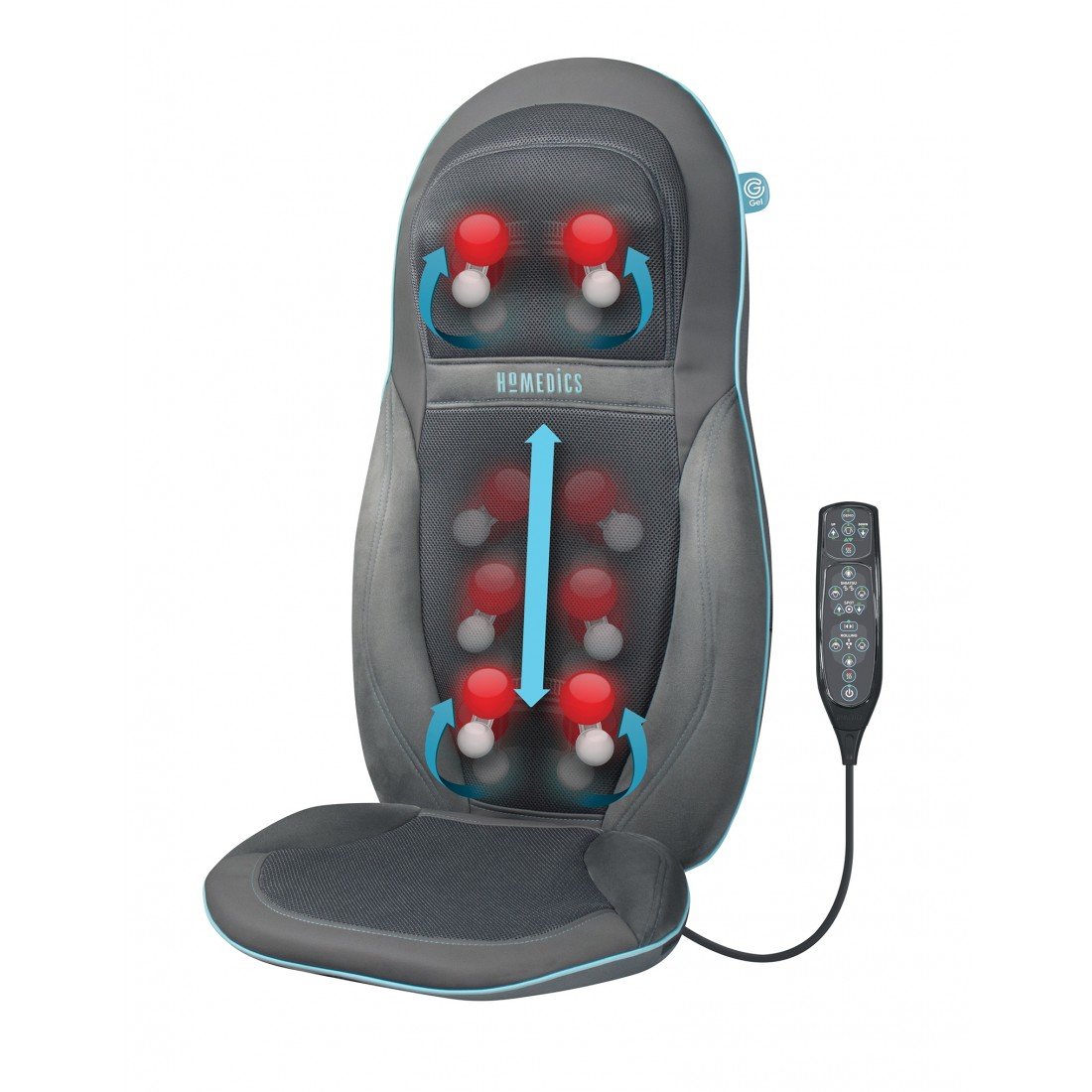 HoMedics SGM-1600H-EU massager Back, Belt, Neck, Shoulders Grey – image 3