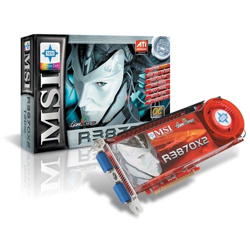 MSI GAMING RX3870X2-T2D1GOC graphics card