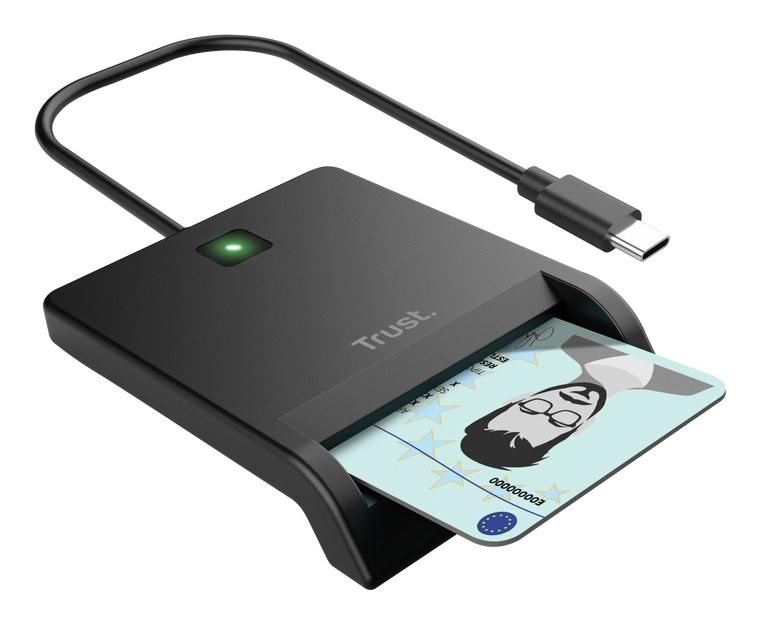 Trust 26253 smart card reader Indoor USB Type-C Black – image 4