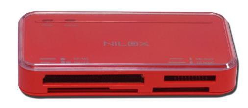 Nilox 10NXCRA100004 card reader USB 2.0 Red