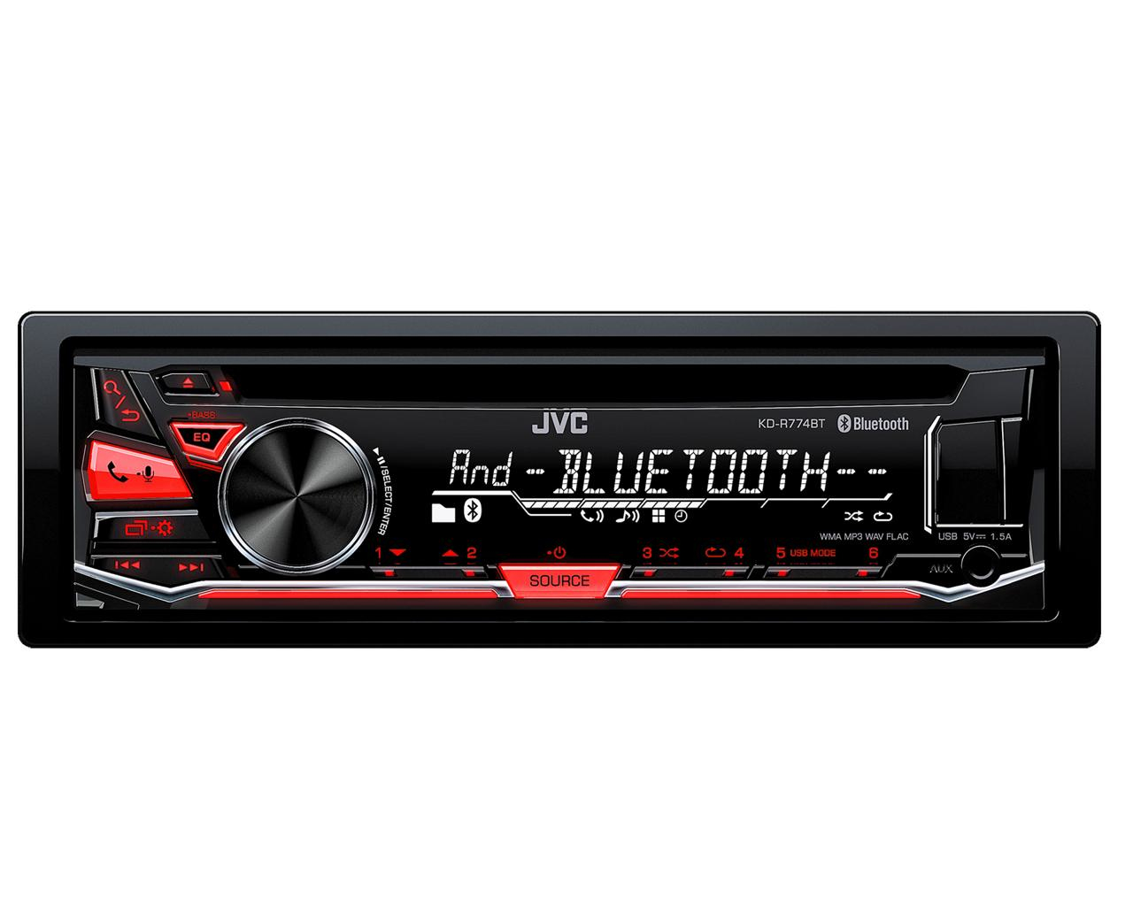 JVC KD-R774BT car media receiver Black – image 1