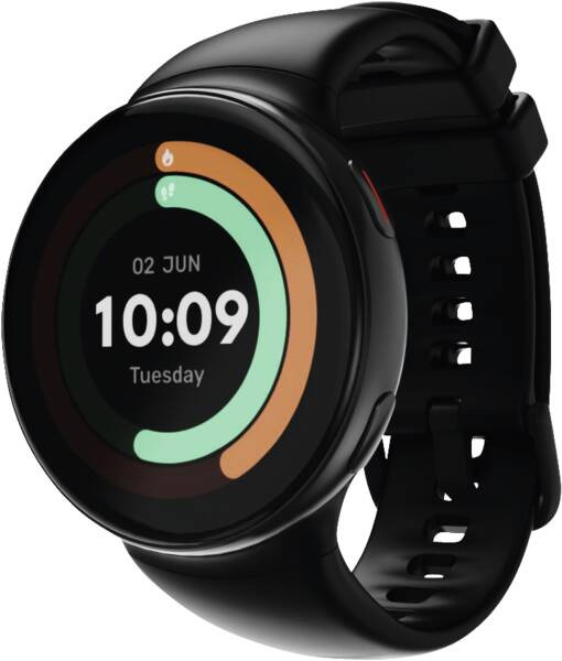 Hama 7070 3.35 cm (1.32") AMOLED 44 mm Digital 466 x 466 pixels Touchscreen Black GPS (satellite) – image 1