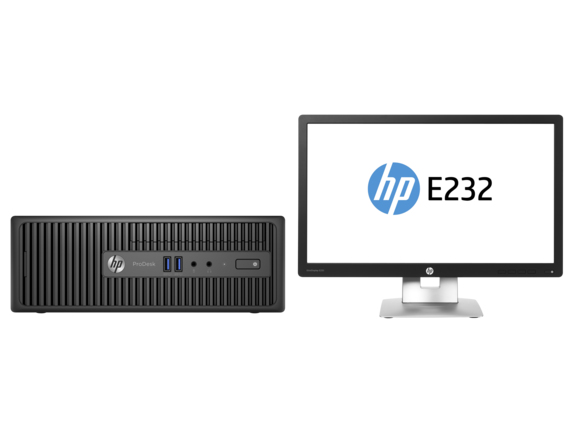 HP DESKTOP BUNDEL (T4R69EA+M1N98AT) ProDesk 400 SFF Intel Core i3-6100 + E232 monitor