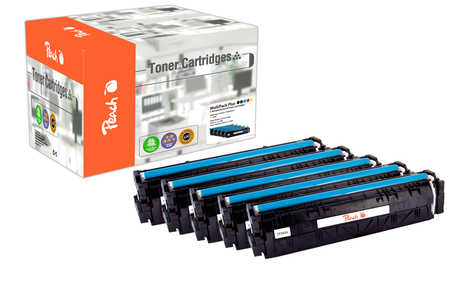 Peach 112208 toner cartridge 5 pc(s) Compatible Black, Cyan, Magenta, Yellow