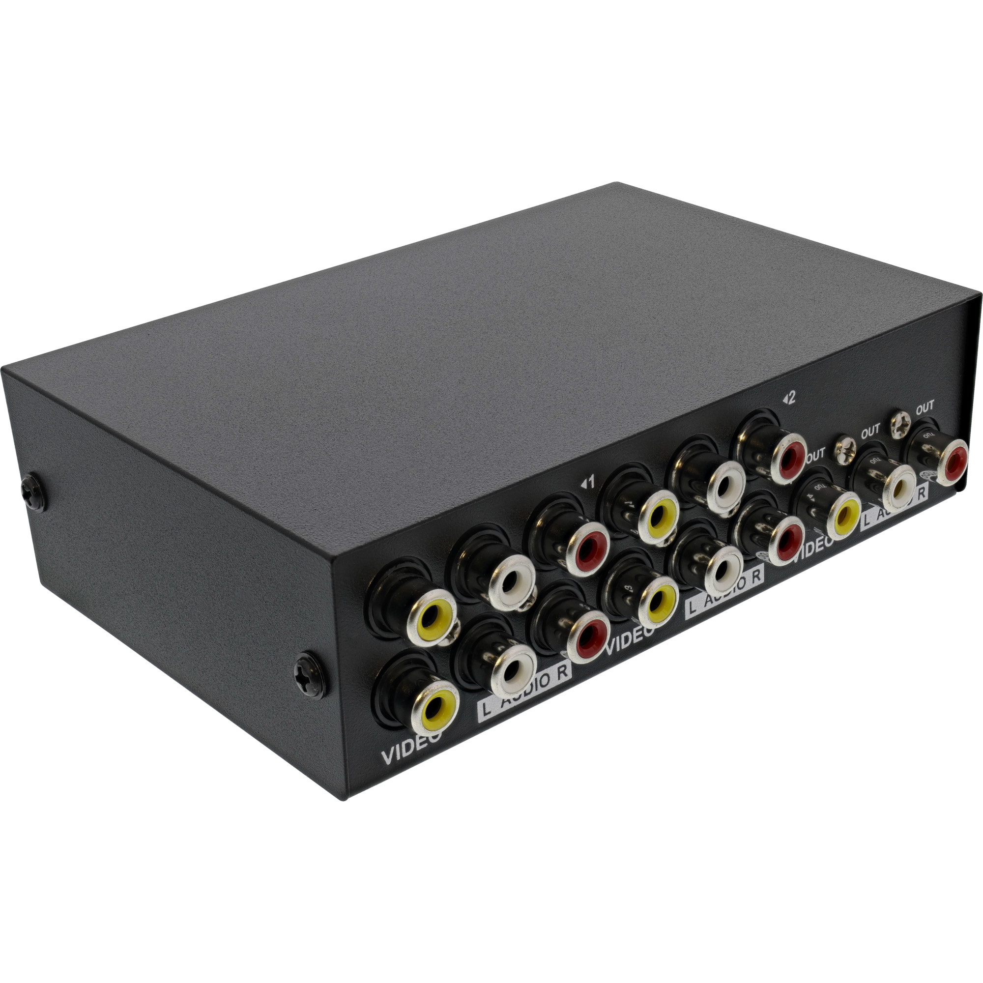 InLine AV Switch manual 4-port, 3x RCA IN/OUT – image 2