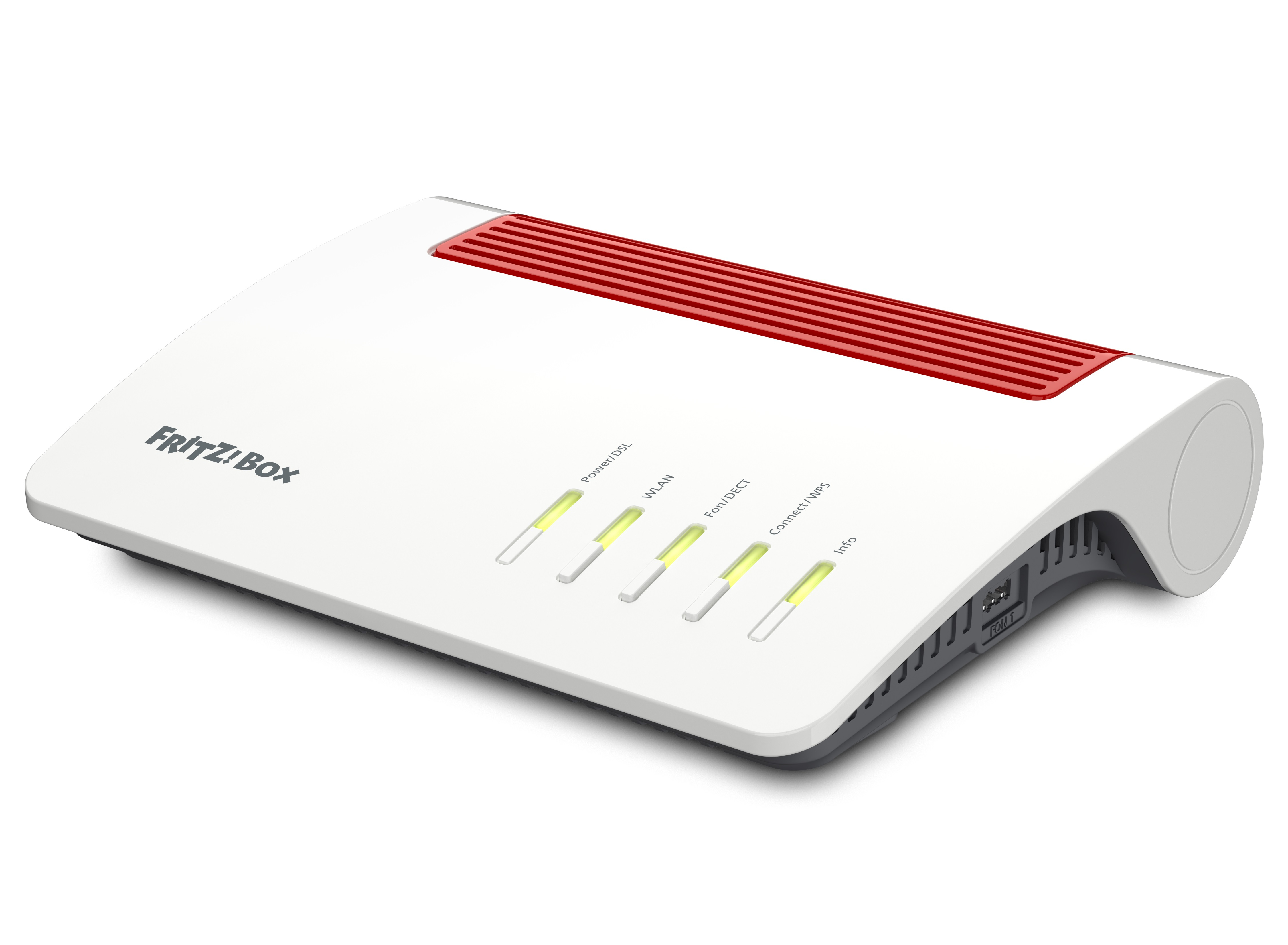 Box 7590 AX routeur sans fil Gigabit Ethernet Bi-bande (2,4 GHz / 5 GHz) Blanc, Rouge